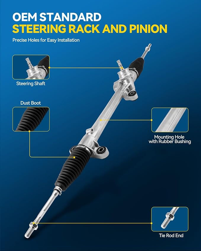 PHILTOP Power Steering Rack and Pinion Assembly for 2004-2009 Prius | No.4551047020, 4551047021, 242660, 1G2660