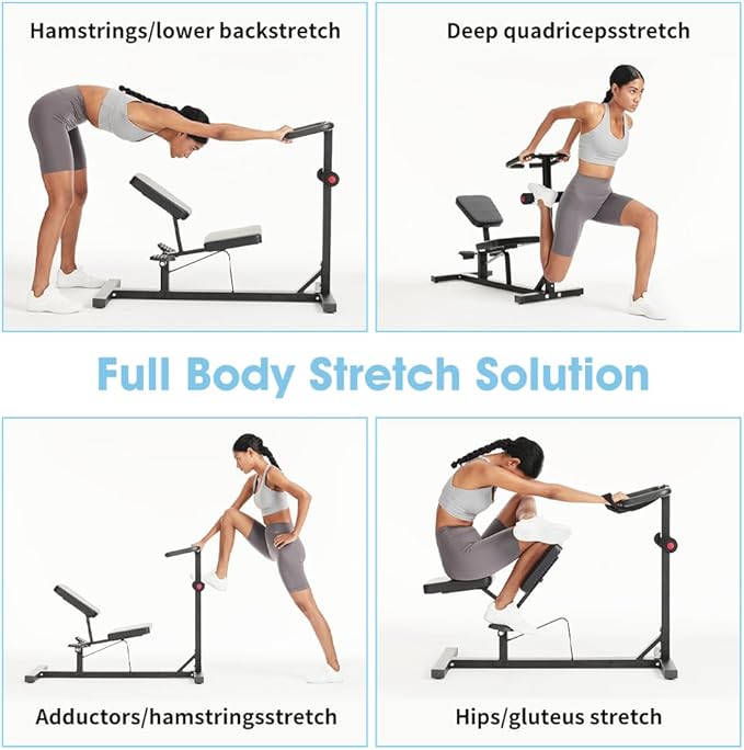 Stretch Machine, Home Gym Full Body Stretching Equipment | Stretching Equipment for Lumbar Stretching, Lower Back Pain, Leg Stretch, Straps Included