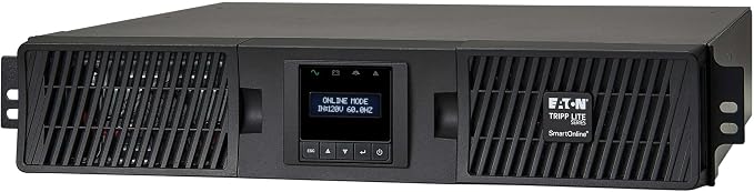 Tripp Lite Eaton Series SmartOnline 1500VA UPS, Pure Sine Wave Double-Conversion, 1350W, 2U Rack/Tower, Extended Run, Network Card Option, LCD, 2 Year Warranty & $250,000 Insurance (SU1500RTXLCD2U)
