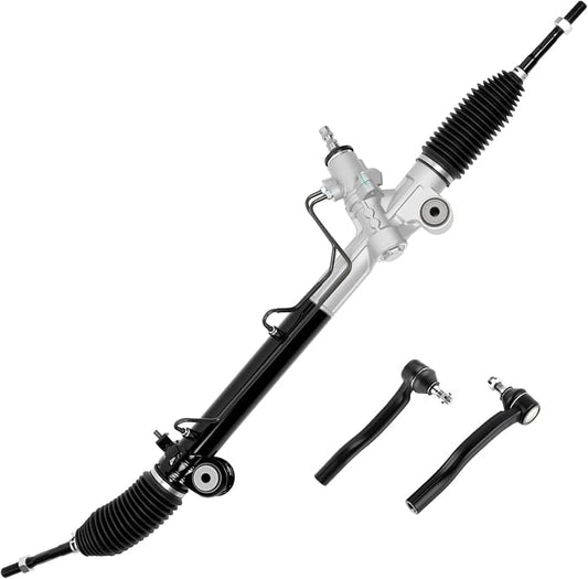 26-2619 Hydraulic Power Steering Rack and Pinion Fit for Toyota Sienna 2004-2006 3.3L, Sienna 2007-2010 3.5L Automotive Replacement Rack & Pinion Assembly with Outer Tie Rod Ends 44250-08040