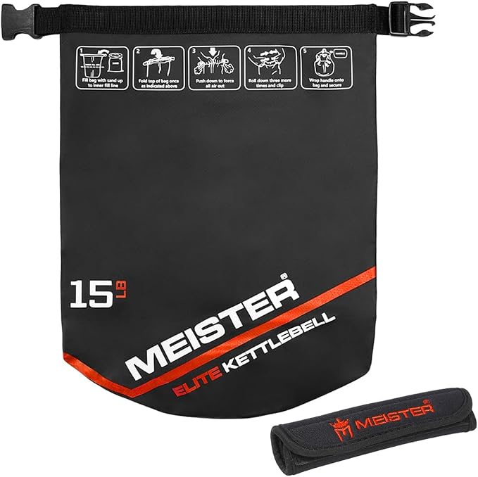 Meister Elite Portable Sand Kettlebell - Soft Sandbag Weight