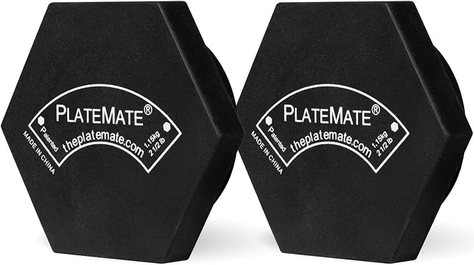 PlateMate Microload Pair Magnetic Weights - Choose Between 1.25 lbs or 2.5 lbs Hex