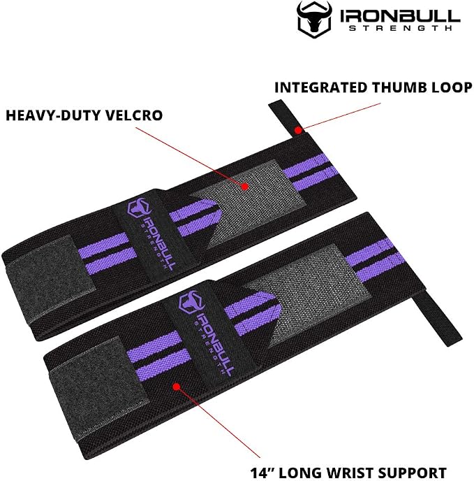 Women Wrist Wraps with Thumb Loops - 12" Professional Grade - Wrist Support Brace and Compression for Cross Training, Weight Lifting, Powerlifting, Strength Training