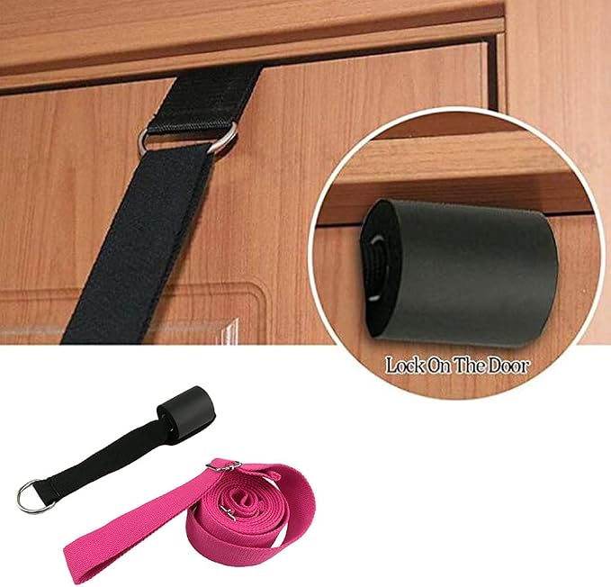 tchrules Door Leg Stretcher, Door Flexibility & Stretching Leg Strap - Great for Ballet Cheer Dance Gymnastics or Any Sport Leg Stretcher Door Flexibility Trainer Premium Stretching Equipment