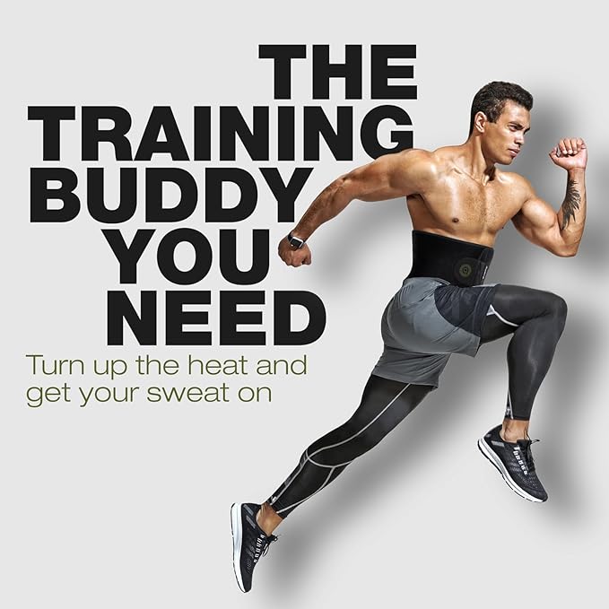 Premium Waist Trimmer & Trainer Belt for Men and Women - Sweat-Enhancing Slimming Wrap for Stomach, Adjustable Fit