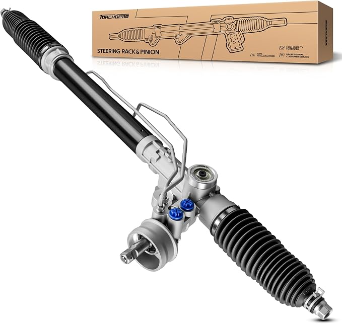 Torchbeam Power Steering Rack & Pinion Assembly Fit for 2002-2006 A4 Quattro 1.8/3.0L, 2002-2006 A4, Hydraulic System Steering, Replaces OEM 26-2914