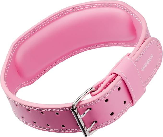 Weight Lifting Belt - Double Prong 4” to 2.5” Tapered Premium Lifting Belt for Men and Women - Ultimate Back Support For Weightlifting and Powerlifting | Premium Fitness Gear