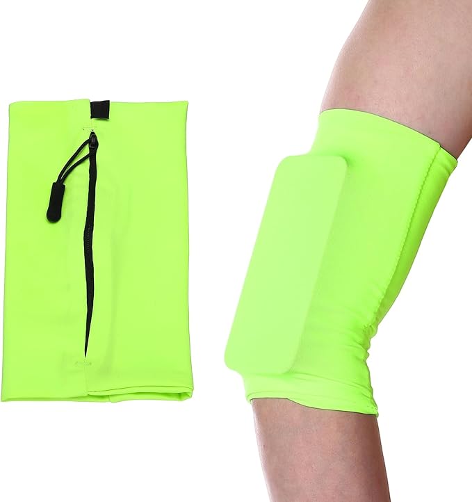 Running Armband Sleeve, Running Armband Phone Holder Elastic Universal Lightweight Cell Phone Arm Band with Zipper S & Green - Fit for (Hiking/Cycling/Exercise Workout)