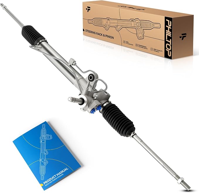 PHILTOP Power Steering Rack & Pinion Assembly for 2003 2004 2005 2006 Outlander AWD, Hydraulic Power Steering, OEM Replacement 26-2139