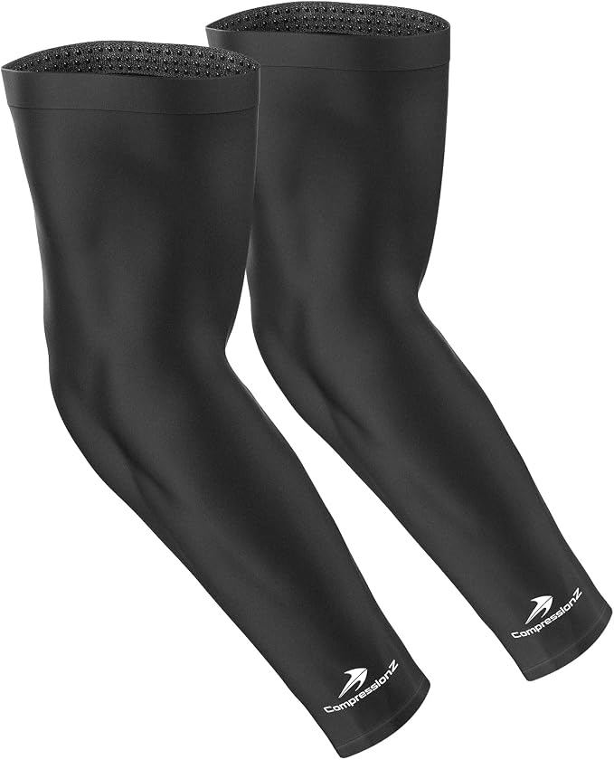 CompressionZ Youth Sports Arm Sleeves | Kids Cooling UV50+ Protection Volleyball Football Basketball Baseball - Boys & Girls