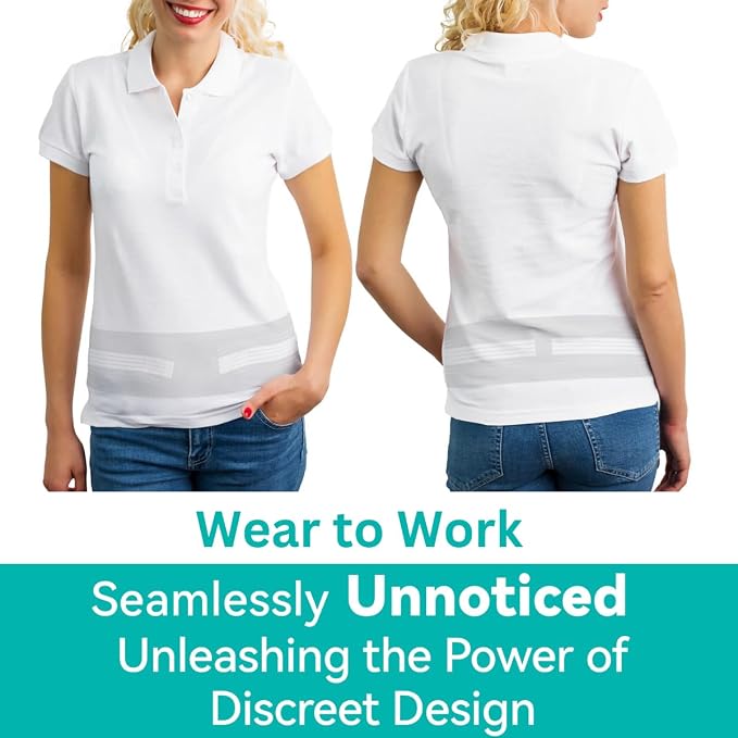 Lightweight Back Brace for Lower Back Pain Under Clothes - Relief from Sciatica, Hip and Spine Pain - Breathable & Adjustable Lumbar Support Belt for Home, Work and Exercise - Suitable for Women&Men