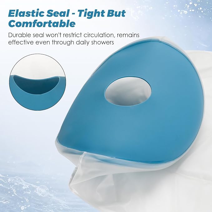 Waterproof Cast Covers for Shower Arm Adult, Reusable Full Arm Post Surgery | Soft Cast Protector Showering Sleeve Cast Bag for Wounded Hand Wrist Elbow Finger Care, Recovery Supplies Gifts
