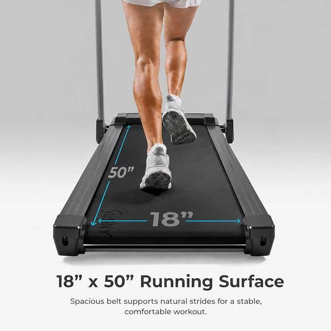 Sunny Health & Fitness Smart Wi-Fi Treadmill with Auto Incline