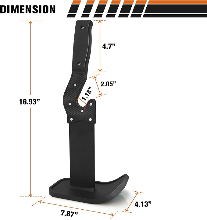 RitFit Deadlift Jack, 660LB Capacity, Non-Slip Handle Portable Barbell Jack | Heavy-Gauge Metal, PVC-Protected Base,No Assembly, Fits Standard Barbells, Ideal for Deadlift & Powerlifting