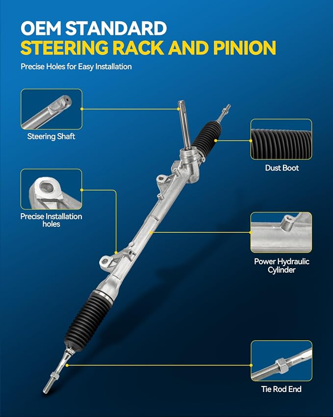 PHILTOP Power Steering Rack and Pinion Assembly for 2009-2012 Versa | 2009-2011 Versa 1.6L, 2011-2012 Versa 1.8L Replace No.48001EM02B, 48001EM30B, 1G3021