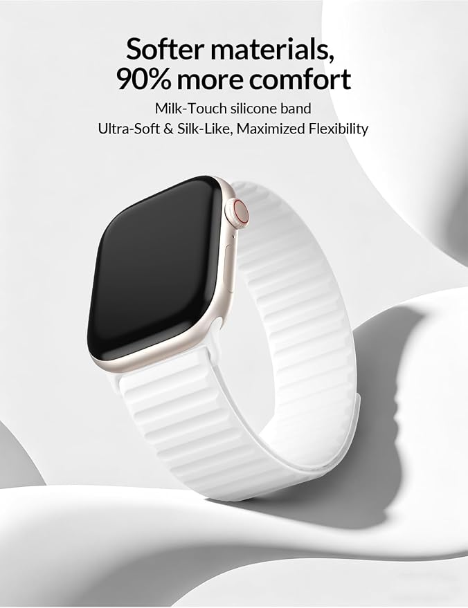 Patented Magnetic Silicone Sport Band for Apple Watch Bands for Women Men | Soft Silicone Solo Loop 40mm 38mm 41mm 44mm 45mm 42mm 49mm, Sport Strap for iWatch Series 11 10 9 8 7 6 5 4 3 2 1 SE Ultra