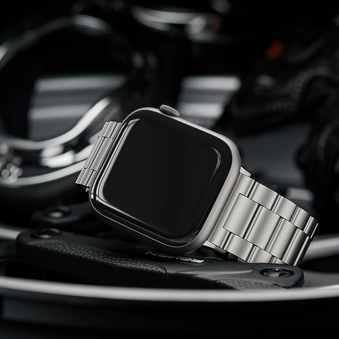 EPULY Compatible with Apple Watch Band 49mm 45mm 44mm 42mm 41mm 40mm 38mm, Business Stainless Steel Metal Watchband for iWatch Band Series 9, Ultra 2, SE, Ultra Series 8 7 6 5 4 3 2 1 Men & Women | Stainless Steel Strap Suitable for Business Setting & ...
