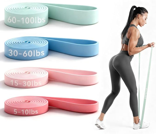HAPBEAR Pull Up Assistance Bands - Pull Up Bands - Resistance Bands - Exercise Bands Resistance Bands Set - Workout Bands for Working Out, Stretching, Muscle Training