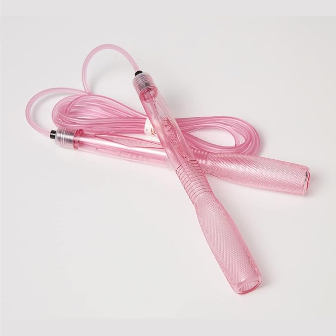 Skipping Jump Rope for Fitness Workout - Light Weight, Adjustable, Tangle Free, Excellent line control for Cardio Boxing, CrossFit, Training Exercise All Ages and Gender ( Special Luxury, KA-220, Made in Korea)