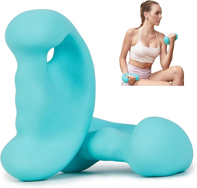 HXD-ERGO Ergonomic Dumbbells Weights Set-Hand Weights for Women at Home, Ear Dumbbells Weights for Pilates, Yoga, Jogging,StrengthTraining