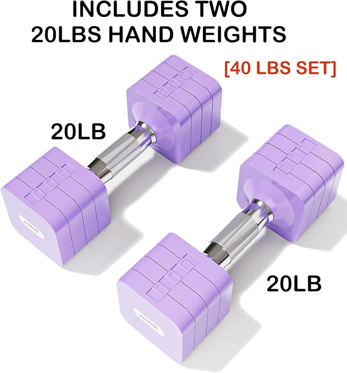 Adjustable Dumbbell Set for Women Men 7.5LB/10LB/15LB/20LB/25LB Each | Dumbbells Set of 2, Free Weight Set at Home Gym, Hand Weights with Locking/Metal Handle for Exercise Muscle Toning Rehab