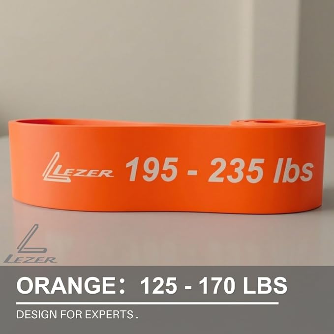 LEZER Resistance Bands - Pull Up Bands for Home Gym Fitness, Stretching, Physical Therapy & Training - Includes Instruction