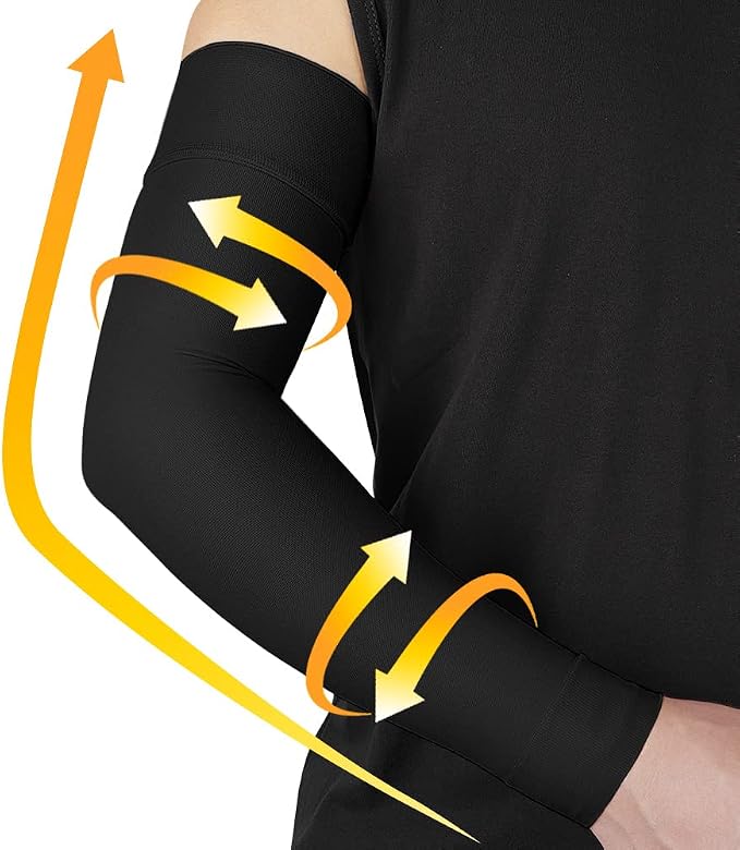 beister Compression Arm Sleeve, 20-30 mmHg Medical Support for Women | Firm graduated pressure; upper-to-wrist coverage; lymphedema, swelling, arthritis and post-surgical recovery routines