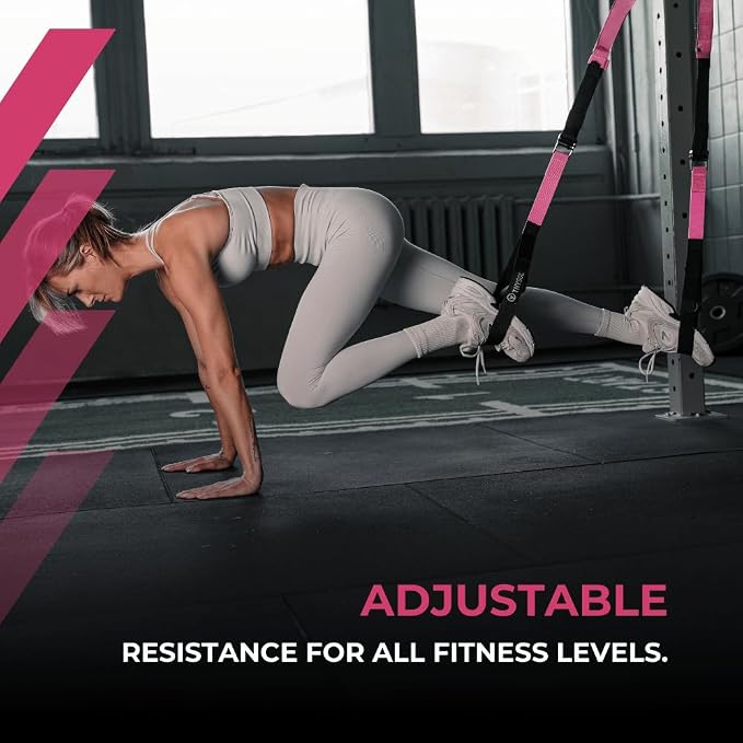 THYSOL Resistance Trainer Pro Xtreme Straps Army | Sling Trainer Set with Adjustable Door Anchor | Fitness Home Workouts - Suitable for Travelling & for Training Indoor & Outdoor