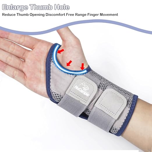Wrist Brace for Carpal Tunnel Relief, Adjustable Wrist Support Splint Hand Brace for Men Women, Wrist Stabilizer Night Support for Pain Relief,Tendinitis,Arthritis(Left Hand, S/M)