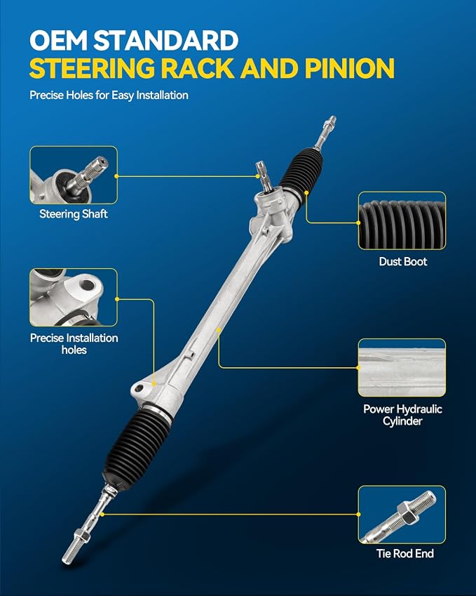 PHILTOP Power Steering Rack and Pinion Assembly for 2006-2014 RAV4 | 2006-2008 RAV4 Base/Limited 2.4L, 2009-2012 RAV4 2.5L, 2012-2014 RAV4 EV Replace No.455100R010, 1G2694, 4551042030, 242694
