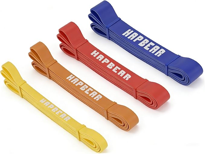 HAPBEAR Pull Up Assistance Bands - Pull Up Bands - Resistance Bands - Exercise Bands Resistance Bands Set - Workout Bands for Working Out, Stretching, Muscle Training