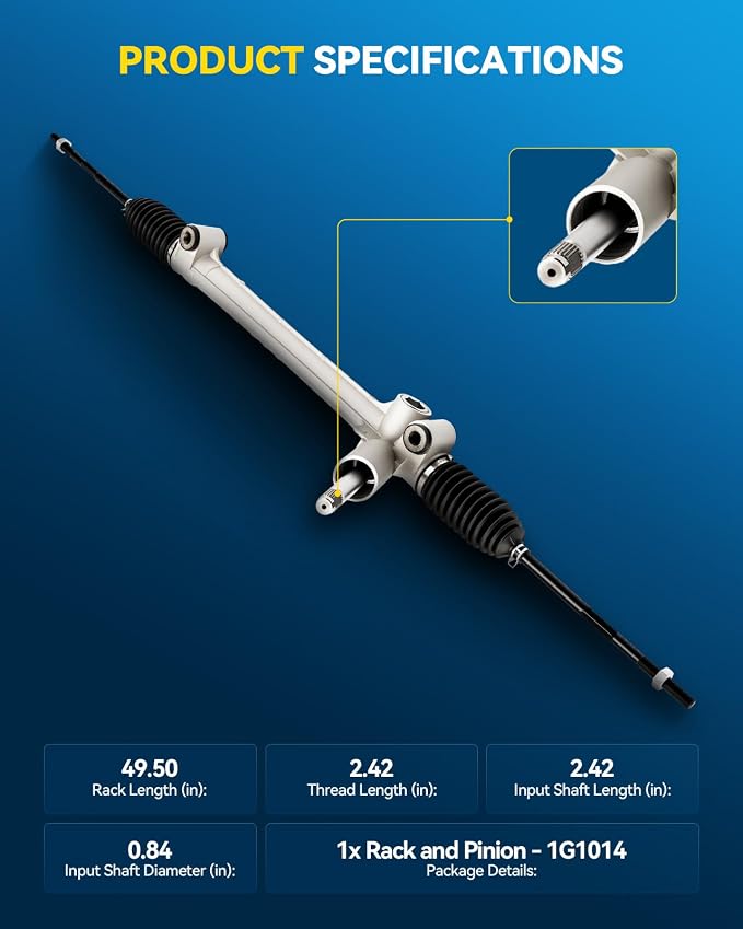 PHILTOP Power Steering Rack and Pinion for Trax, Encore, Encore GX | 2015-2022 Trax, 2013-2022 Encore, 2020-2023 Encore GX Replace No.1G1014, 42351614, 42514718, 95262684, 95262680