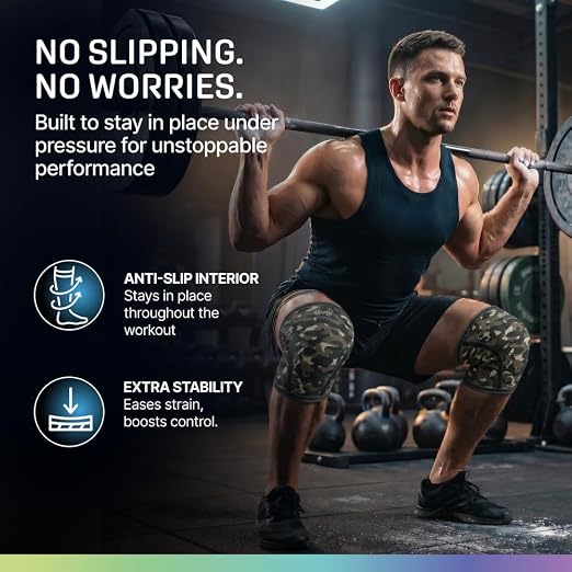 Modvel Strength 7mm Knee Sleeves (Pair) for Weightlifting & Powerlifting (USPA, IPL Approved) | High-Performance Knee Compression Support For Squats, Weight Lifting - Men and Women
