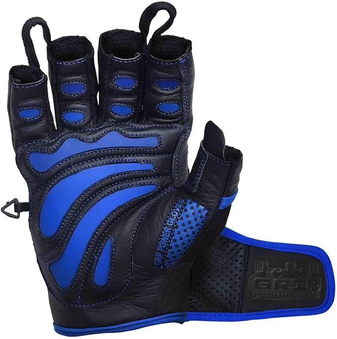 Elite Leather Gym Gloves – Grip & Comfort Design for Weightlifting, Powerlifting, Bodybuilding & Strength Training Workouts for Men & Women