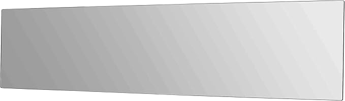 Marketing Holders Acrylic Mirror Sheet 12" x 48" Inch Rectangular Plexiglass Reflective Tile with Rounded Corners Great for Gyms Retail Stores and Restrooms in Bistros and Cafes