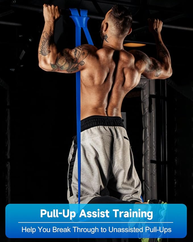 Resistance Bands Set, Pull Up Assist Bands - Stretch Resistance Band - Mobility Band Powerlifting Exercise Bands for Resistance Training, Physical Therapy, Home Workouts