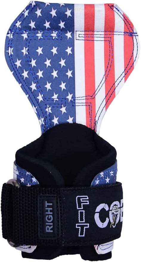 Cobra Grips Weight Lifting Gloves with Adjustable Neoprene Padded Wrist Wraps - Heavy Duty Alternative to Power Lifting Hooks for Deadlifts