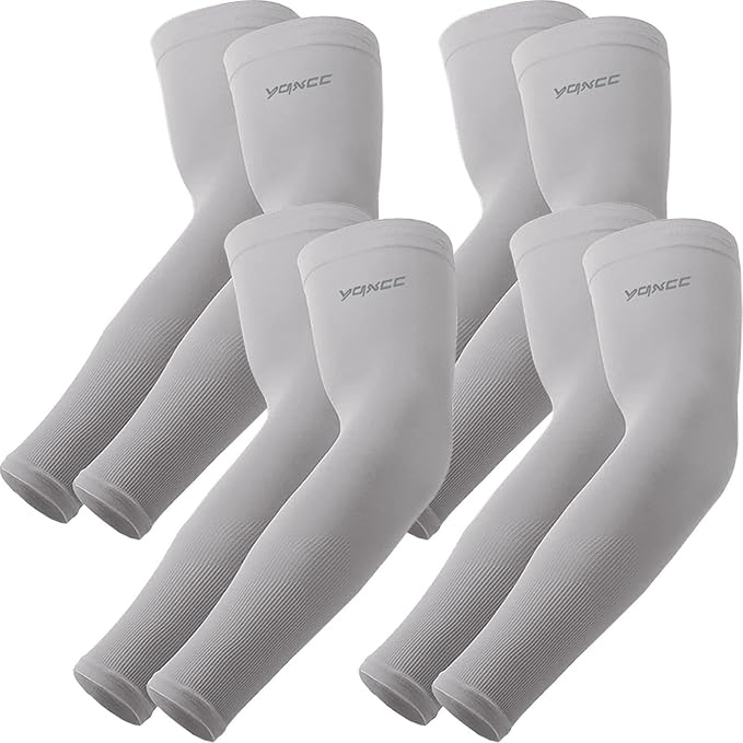 YQXCC Arm Sleeves Cooling UV Sun Protection Sport Compression for Men Women | UPF50, Tattoo Coverage, Lightweight, Breathable, Seamless Cover Arms, Daily Wear, Outdoor Work, Basketball Baseball Golf