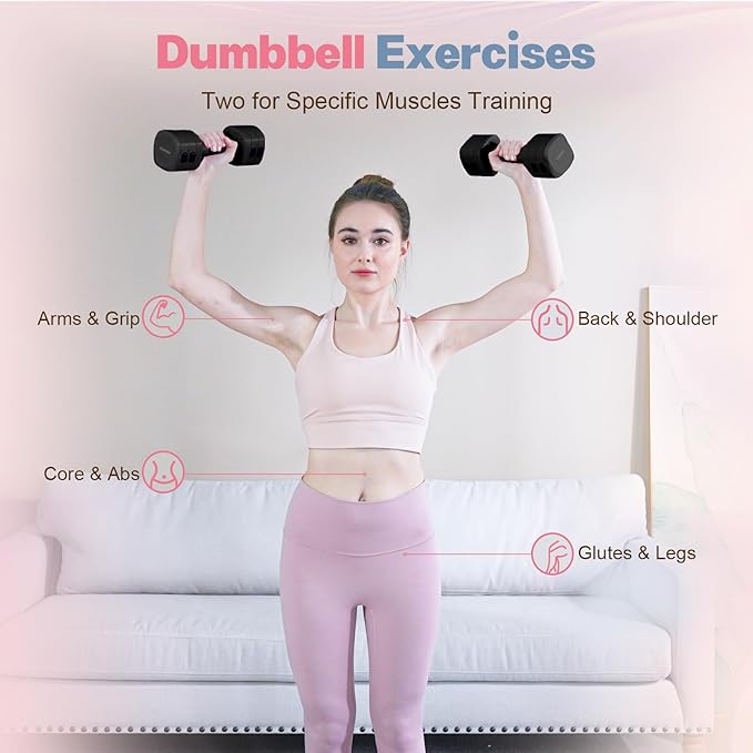 kisnbld Adjustable Dumbbell Set, 2-in-1 Dumbbells & Kettlebell,Hand Weights | 2.2-5.5lb Each Free Weights for Women Beginners with Fast Adjustment,Weights Set for Home Gym & Outdoor Exercise Training