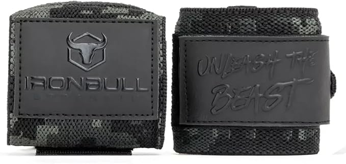 Powerlifting Wrist Wraps for Weightlifting & Bench Press - IPF Approved Heavy Duty Wrist Straps for Powerlifting, Bodybuilding & Strength Training - Competition Grade Support
