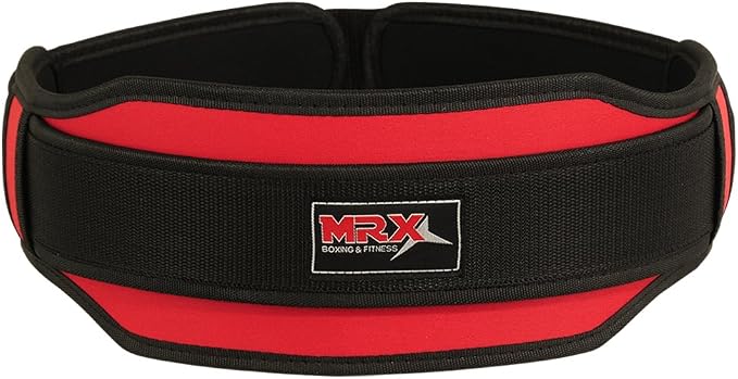 MRX Weight Lifting Belt with Double Back Support Gym Training 5" Wide Belts 11 Colors