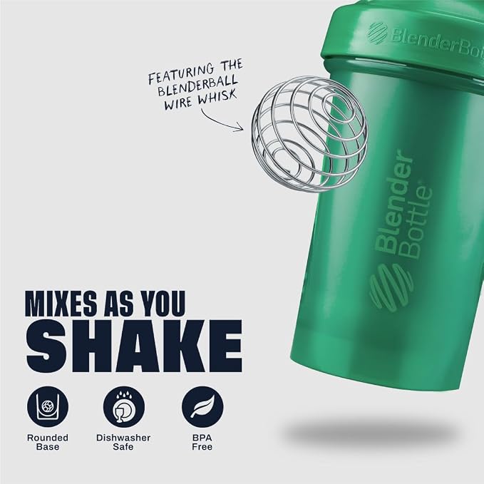 BlenderBottle Classic V2 Plastic Shaker Bottle 28oz Colors May Vary, 2-Pack