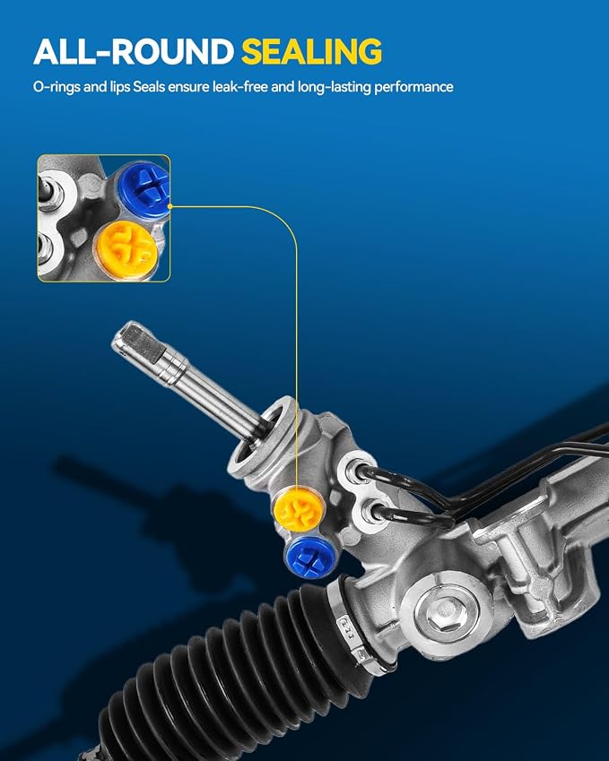 PHILTOP Power Steering Rack and Pinion Compatible with Patriot 2011-2017 2.0L 2.4L 4WD, Compass 2011-2017 2.0L 2.4L 4WD, Patriot & Compass 2007-2010 All Models, Hydraulic Rack & Pinion Replace 22-3020