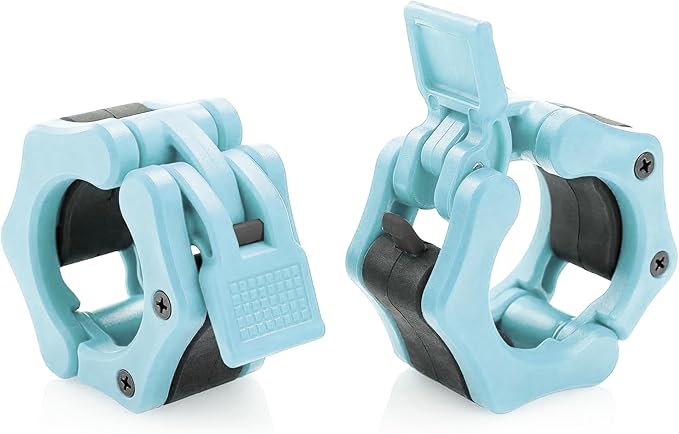 USA Made Olympic Barbell Collar 2 inch Quick Release Pair of Locking 2" Pro Weight Bar Plate Locks Clamp Clips for Workout Weightlifting Fitness Training