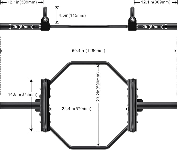 Kipika Adjustable Dumbbell to Barbell Converter - EZ Curling Bar Adapter - Versatile Weightlifting Equipment for Home Gym