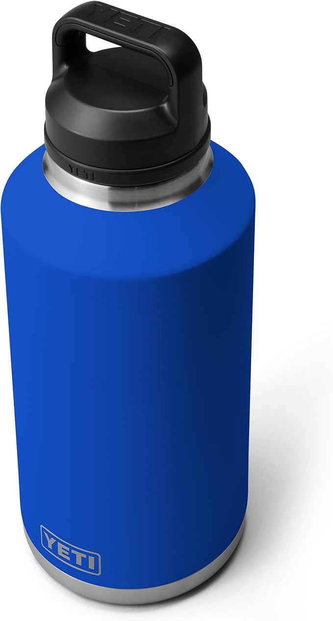 YETI Rambler 64 oz Bottle, Vacuum Insulated, Leakproof, Stainless Steel with Chug Cap, Royal Blue