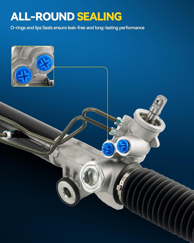 PHILTOP Power Steering Rack and Pinion for 97-04 Dakota, 99-03 Durango | RWD Only, 1997-2004 Dakota, 1999-2003 Durango Replace No.52039207AC, 52106477AC, 52106477AF, 97338