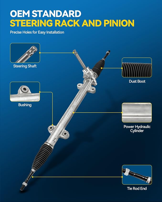 PHILTOP Electronic Power Steering Rack and Pinion Compatible with Hyundai Sonata 2011-2014 2.4L GAS, Sonata 2011-2014 2.0T GAS, without Sport Steering, Rack and Pinion Replace 1G-2403