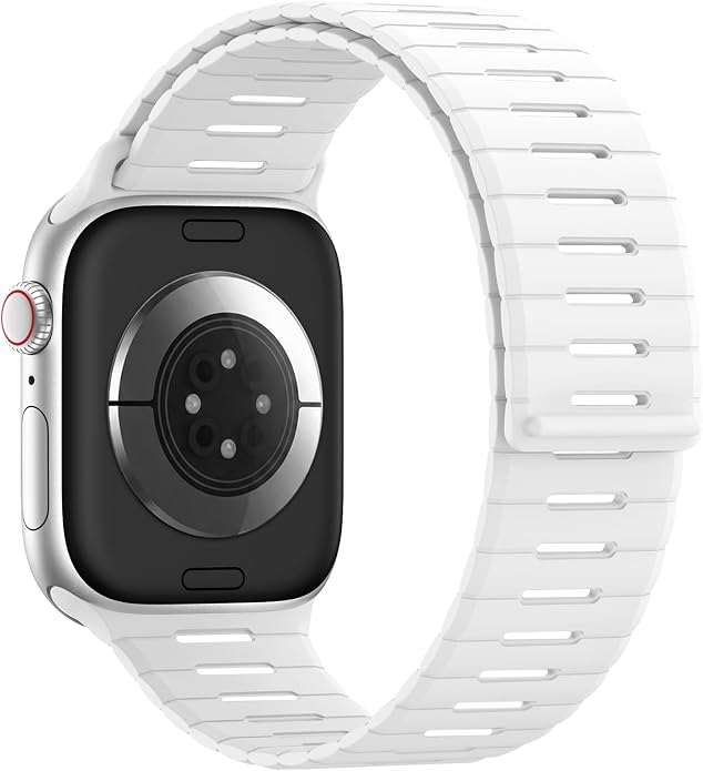 Magnetic Sport Bands Compatible with Apple Watch Bands for Men Women | Silicone Wristband 49mm 46mm 45mm 40mm 44mm 38mm 41mm 42mm, Replacement for iWatch Ultra Series 11 10 9 8 7 6 5 4 3 2 1 SE