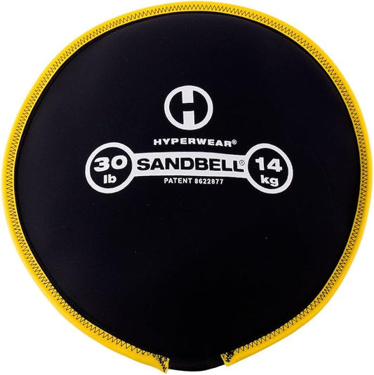 HYPERWEAR SandBell® Soft Sandbag Weight (2–50 lbs) – Pre-Filled with Clean USA Sand, Safe Soft Weight for Strength Training, HIIT, Functional Fitness, Rucking & Home Workouts